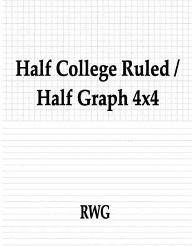 Half College Ruled / Half Graph 4x4