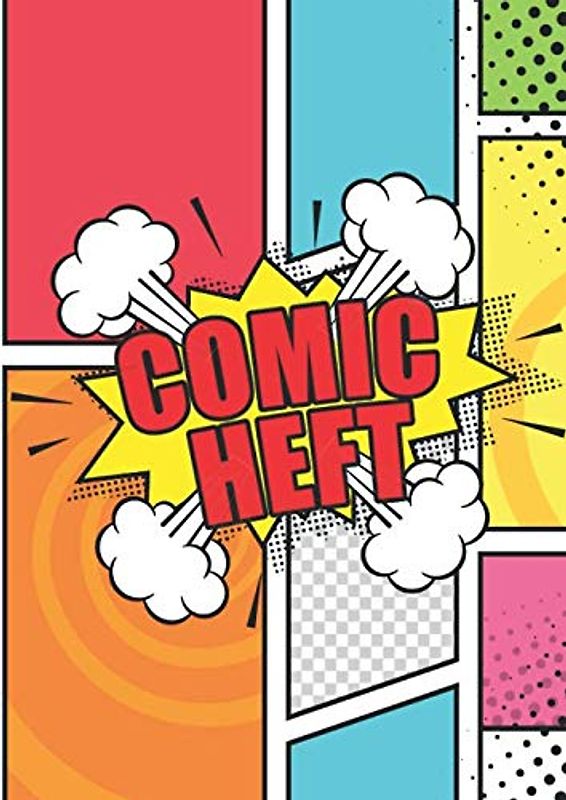 Comicheft: Leeres Comicbuch in DIN A4 mit 100+ Seiten I Comics für Kinder und Erwachsene zum Zeichnen lernen und als Vorlage zum malen, Malblock Geschenk zu Weihnachten oder Geburtstag