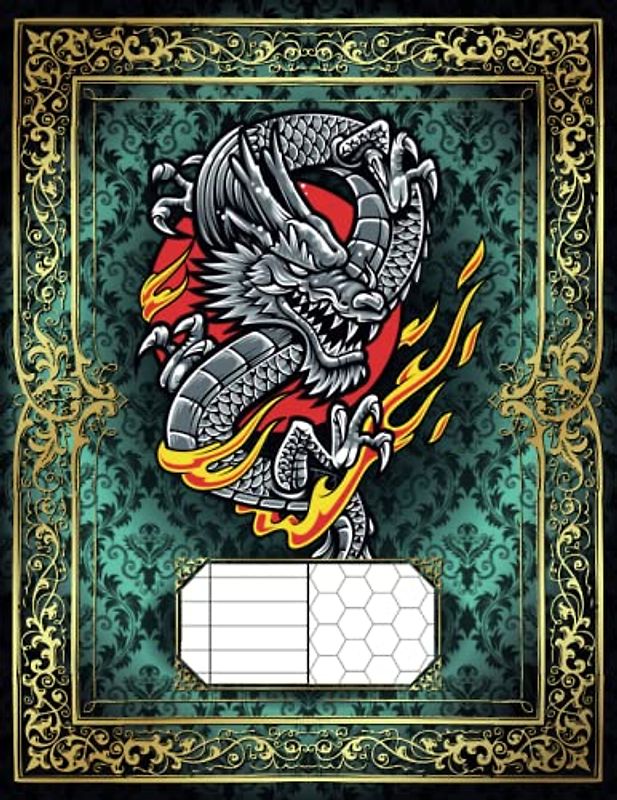 RPG Mixed Paper Notebook: College Ruled and 1/2" Hex Flat Topped Grid Pages: Tabletop Role-Playing Games Journal | Campaign Planner for Game Masters