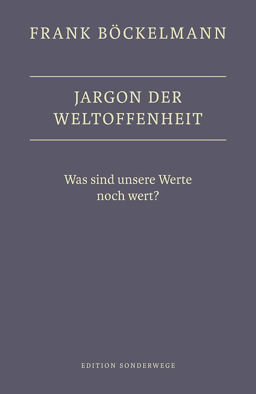 Jargon der Weltoffenheit