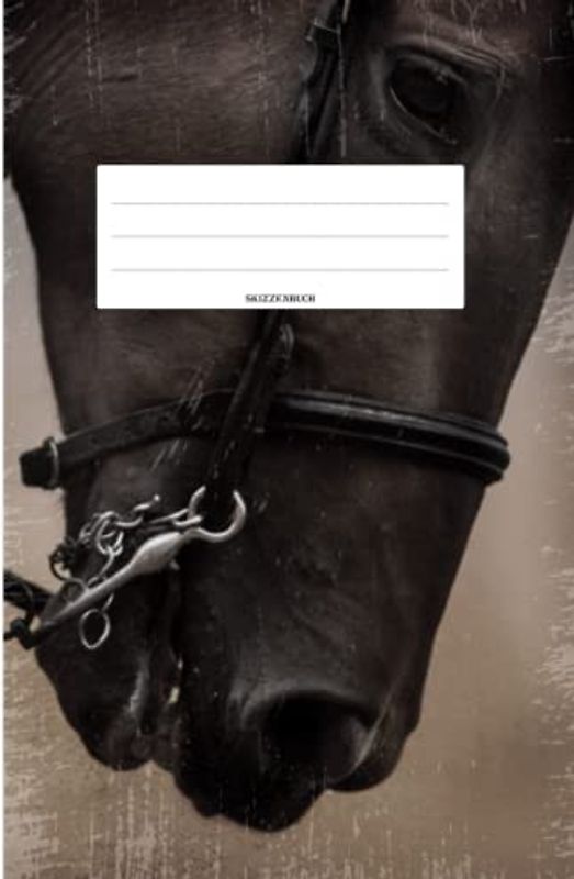 Skizzenbuch: Pferd A5 Blanko - Skizzenheft zum Skizzieren, Malen und Zeichnen für Kinder, Teenager und Erwachsene ca. DIN A5 Format (6x9 in) - Leeres ... Motiv - Geschenk für Pferdeliebhaber