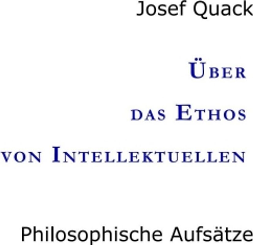 Über das Ethos von Intellektuellen