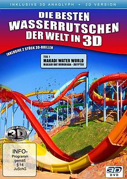 Die besten Wasserrutschen der Welt in 3D ( 2D und 3D anaglyph - inkl. 2 Brillen) DVD