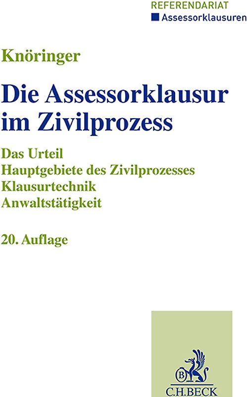 Die Assessorklausur im Zivilprozess
