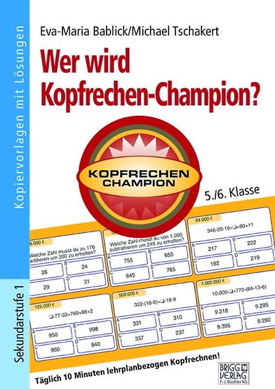 Wer wird Kopfrechen-Champion? 5./6. Klasse