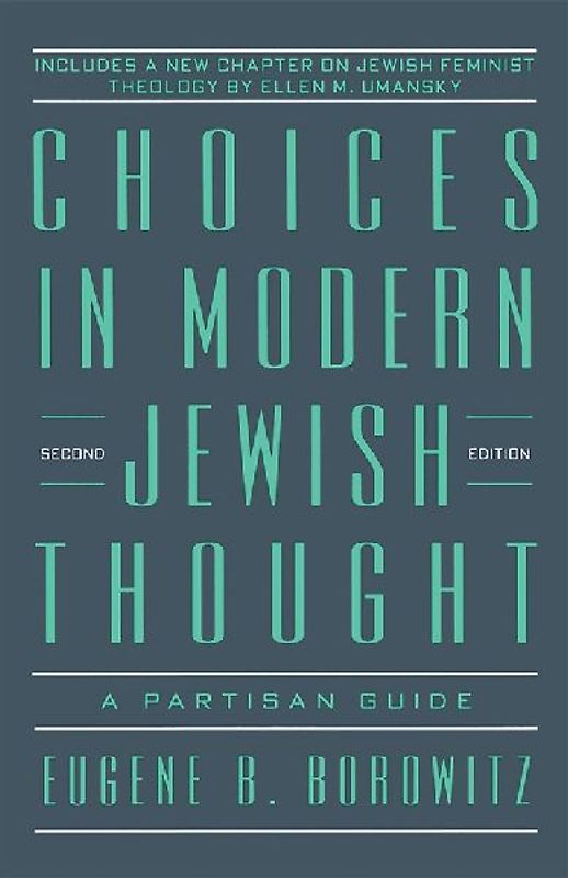 Choices in Modern Jewish Thought