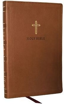KJV Holy Bible: Ultra Thinline, Brown Leathersoft, Red Letter, Comfort Print: King James Version