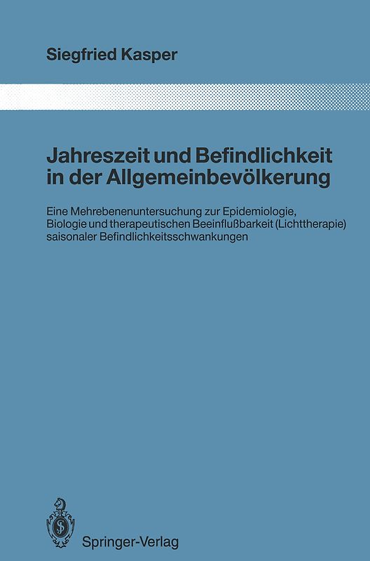 Jahreszeit und Befindlichkeit in der Allgemeinbevölkerung