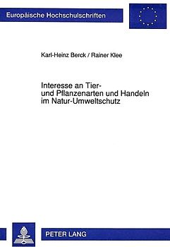 Interesse an Tier- und Pflanzenarten und Handeln im Natur-Umweltschutz