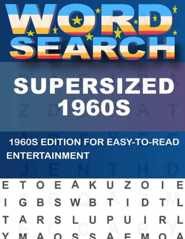 Supersized 1960s Word Search For Adults: A Great Way to Improve Concentration