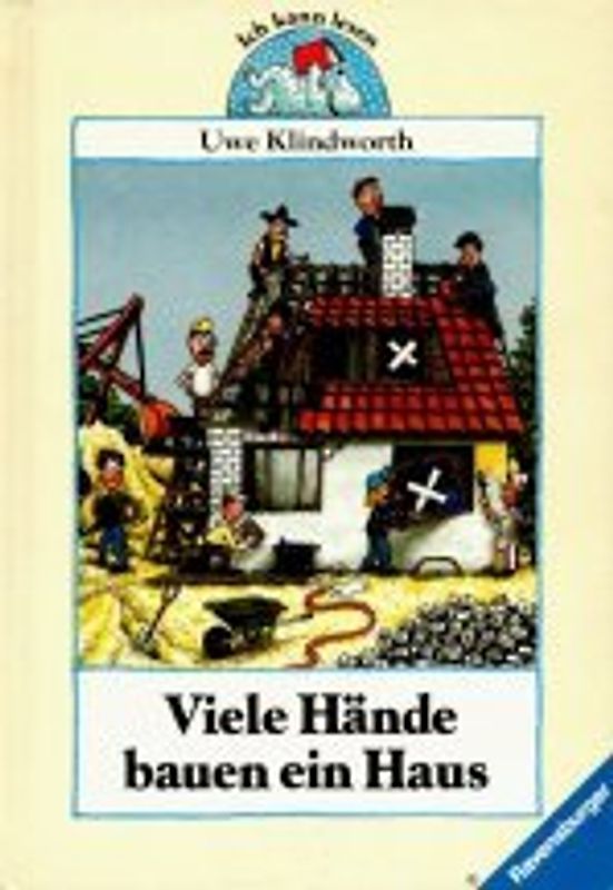 Viele Hände bauen ein Haus