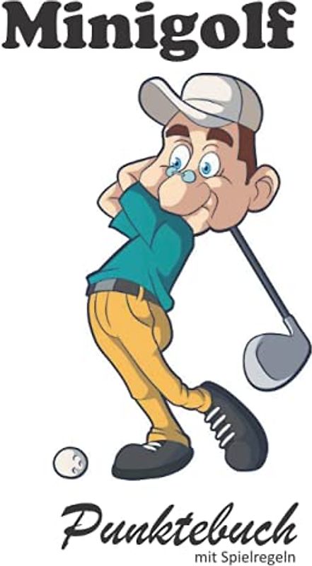 Minigolf Punktebuch mit Spielregeln: Punktekarte für die Minigolfbahn. Notieren Sie die Punkte Ihres Spiels in einem Buch statt auf dem Block. So ... vergleichen und Ihren Fortschritt tracken.