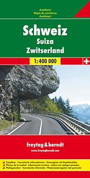 Schweiz, Autokarte 1:400.000, freytag & berndt