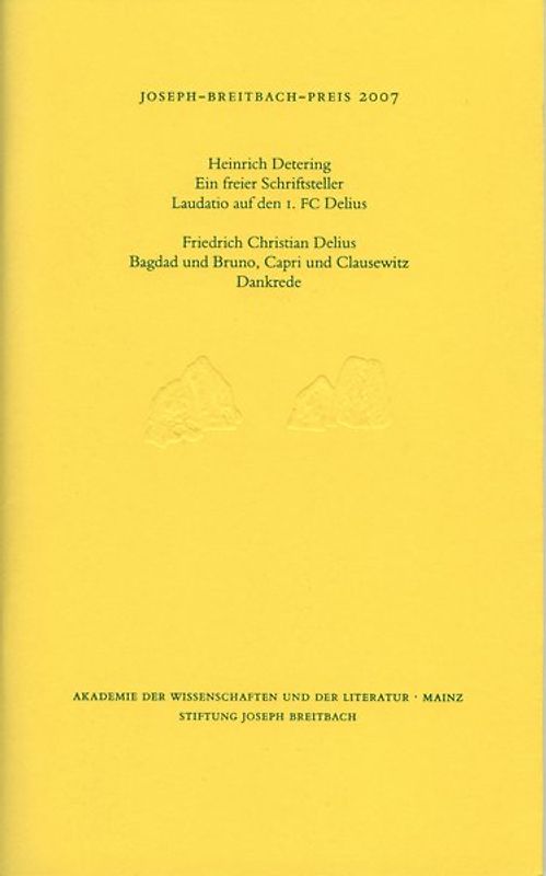 Joseph-Breitbach-Preis 2007