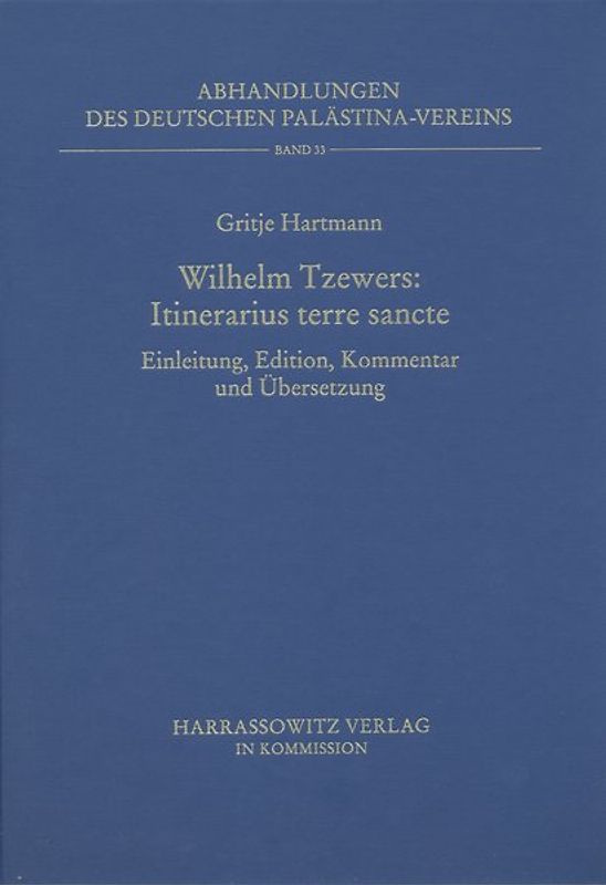 Wilhelm Tzewers - Itinerarius terre sancte