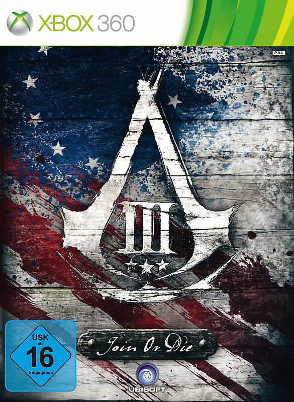 Assassin's Creed III [Join or Die Edition, inkl. Medaillon und George Washingtons Notizbuch] Xbox 360