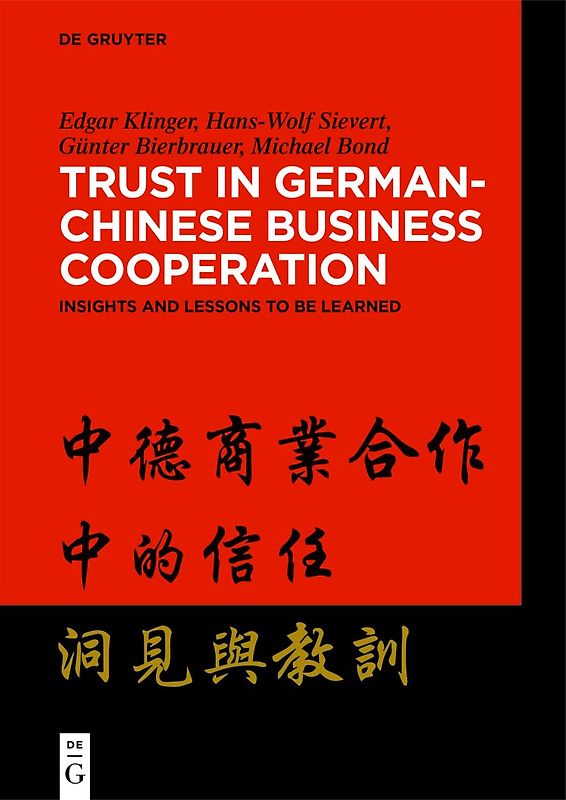 Trust in German-Chinese Business Cooperation