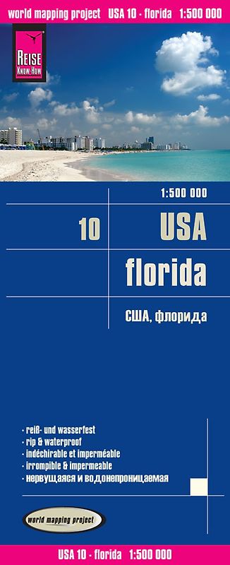 Reise Know-How Landkarte USA 10, Florida (1:500.000)