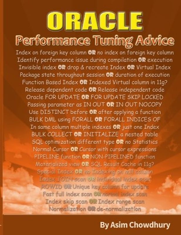 ORACLE Performance Tuning Advice