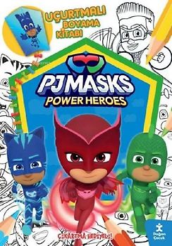 Pjmasks Power Heroes - Ucurtmali Boyama Kitabi - Cikartma Hediyeli
