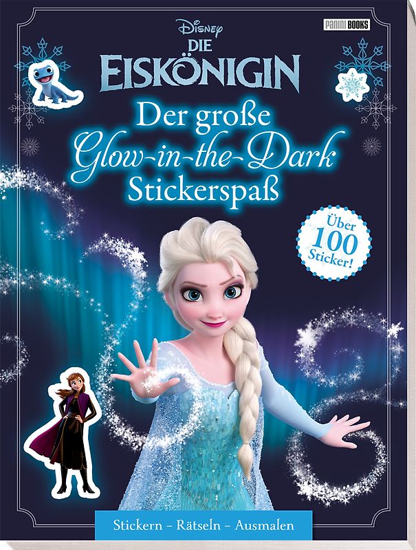 Disney Die Eiskönigin: Der große Glow-in-the-Dark-Stickerspaß: Stickern - Rätseln - Ausmalen