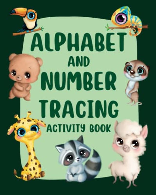 Letter And Number Tracing Activity Book. Uppercase and Lowercase Letters from A to Z: Alphabet Handwriting Practice Workbook for Kids: Preschool ... Pre K, Kindergarten and Kids Ages 3 and up.