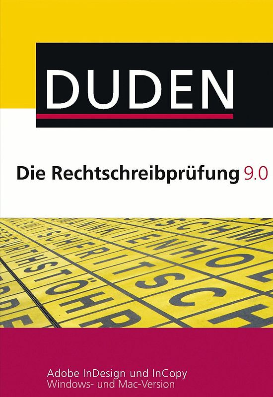 DUDEN: Die Rechtschreibprüfung 9.0 für Adobe InDesign und InCopy MacOS