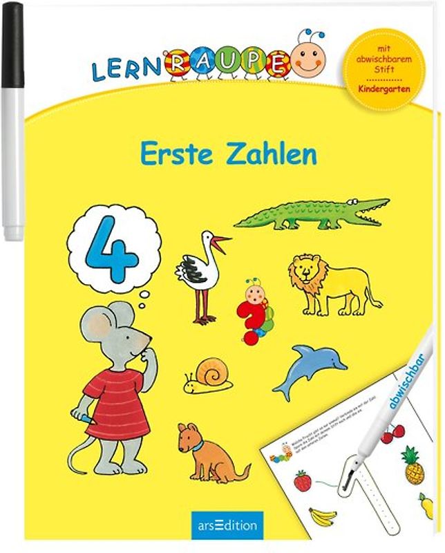 Lernraupe - Erste Zahlen
