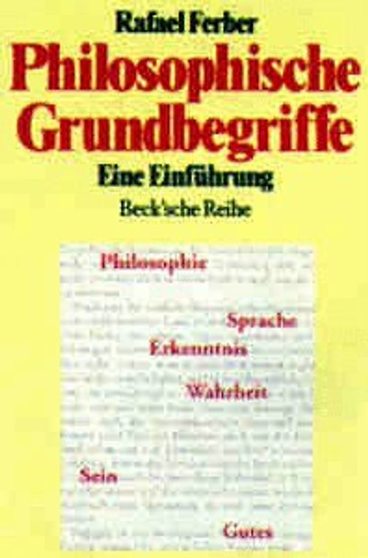 Philosophische Grundbegriffe. Eine Einführung