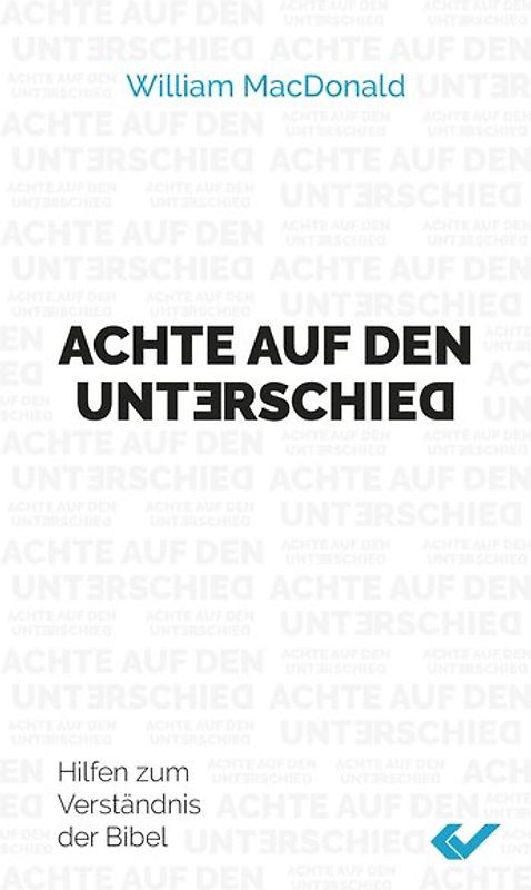 Achte auf den Unterschied