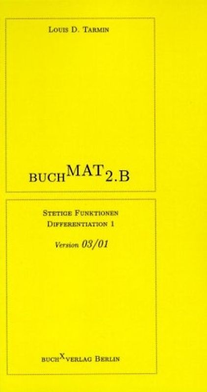 BuchMat 2.B Stetige Funktionen. Differentiation 1