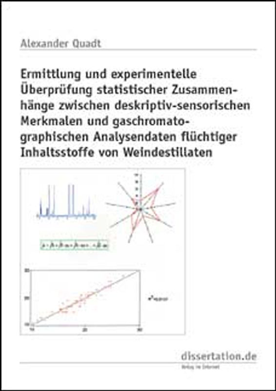 Ermittlung und experimentelle Überprüfung statistischer Zusammenhänge zwischen deskriptiv-sensorischen Merkmalen und gaschromatographischen Analysedaten flüchtiger Inhaltsstoffe von Weindestillaten