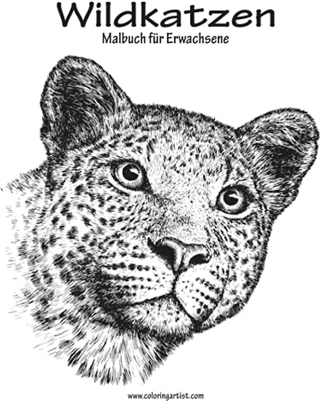 Wildkatzen-Malbuch für Erwachsene 1