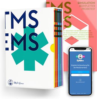 MedGurus - TMS Komplettpaket - Umfassende Vorbereitung auf den Medizinertest mit 7.000+ Übungsaufgaben, E-Learning & Kompendium inkl. TMS Simulation - Erfolgreich ins Medizinstudium