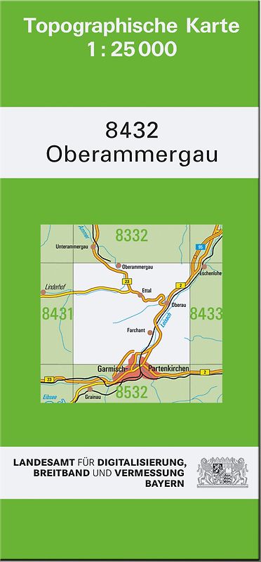 TK25 8432 Oberammergau