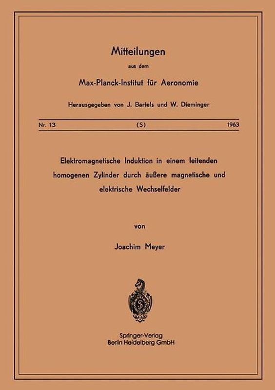 Elektromagnetische Induktion in einem Leitenden Homogenen Zylinder durch Äussere Magnetische und Elektrische Wechselfelder