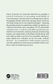 Digital Technologies for Sustainable Manufacturing