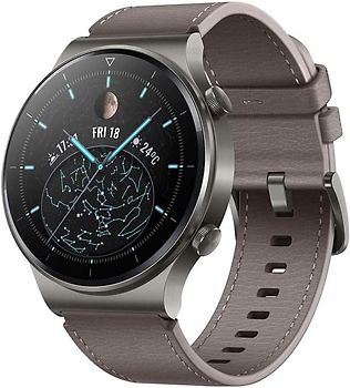 Huawei Watch GT 2 Pro 47 mm gris et bracelet cuir nebula gray