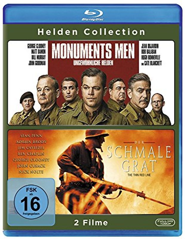 Helden Collection: Monuments Men/Der schmale Grat Blu-ray Disc