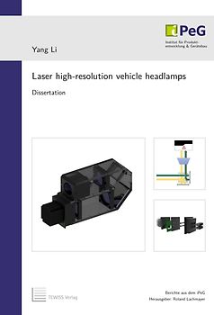 Laser high-resolution vehicle headlamps