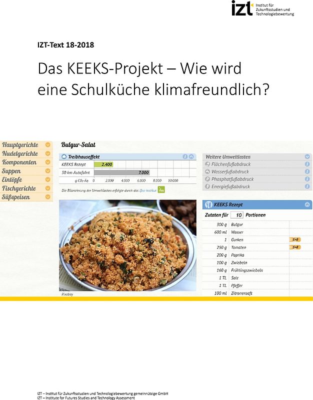 Das KEEKS-Projekt – Wie wird eine Schulküche klimafreundlich?