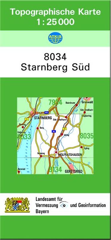 TK25 8034 Starnberg Süd