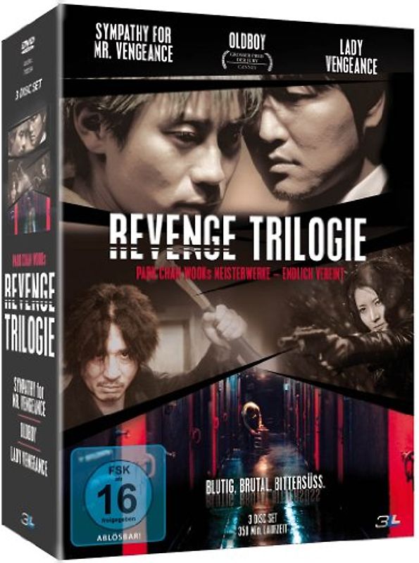 Revenge Trilogie - Park Chan-wooks Meisterwerke (Mr. Vengeance, Old Boy, Lady Vengeance) DVD
