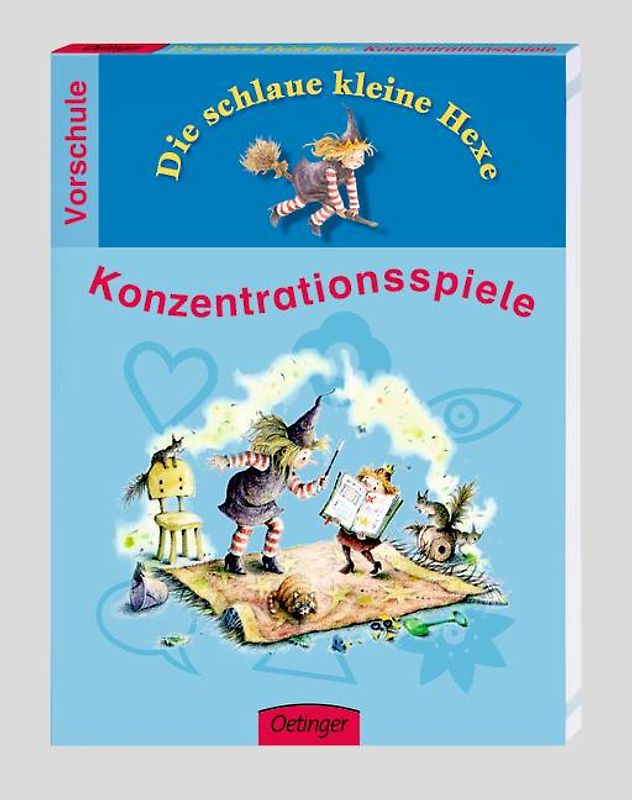 Die schlaue kleine Hexe Konzentrationsspiele. Vorschule