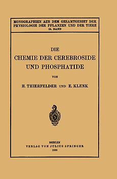 Die Chemie der Cerebroside und Phosphatide