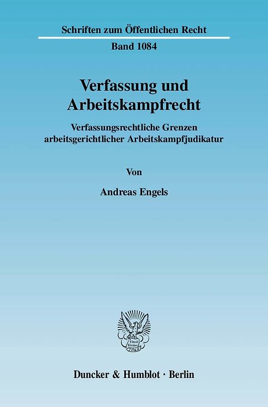 Verfassung und Arbeitskampfrecht.