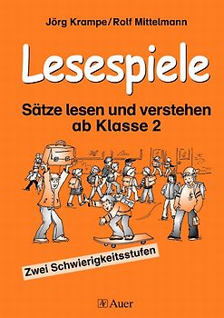 Lesespiele. Sätze lesen und verstehen ab Klasse 2, Zwei Schwierigkeitsstufen