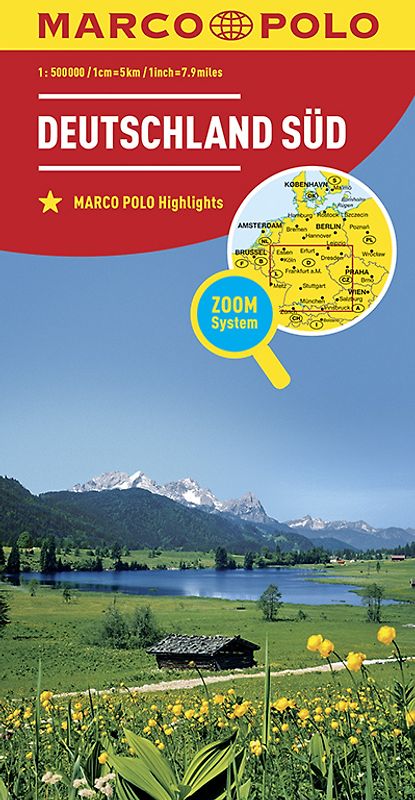 MARCO POLO Länderkarte Deutschland Süd 1:500.000
