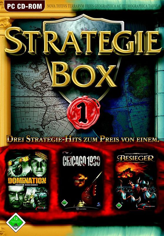 Strategie Box (Besieger, Domination, Chicago 1930) PC Spiele