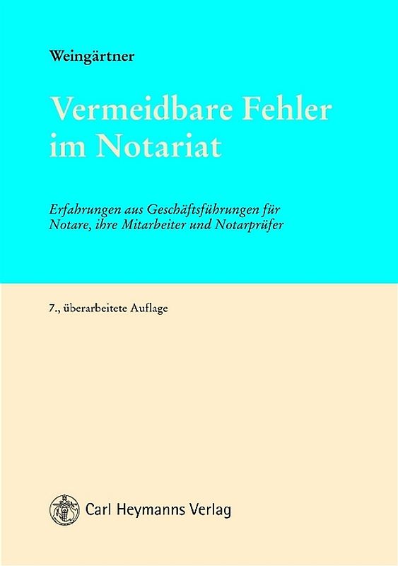 Vermeidbare Fehler im Notariat